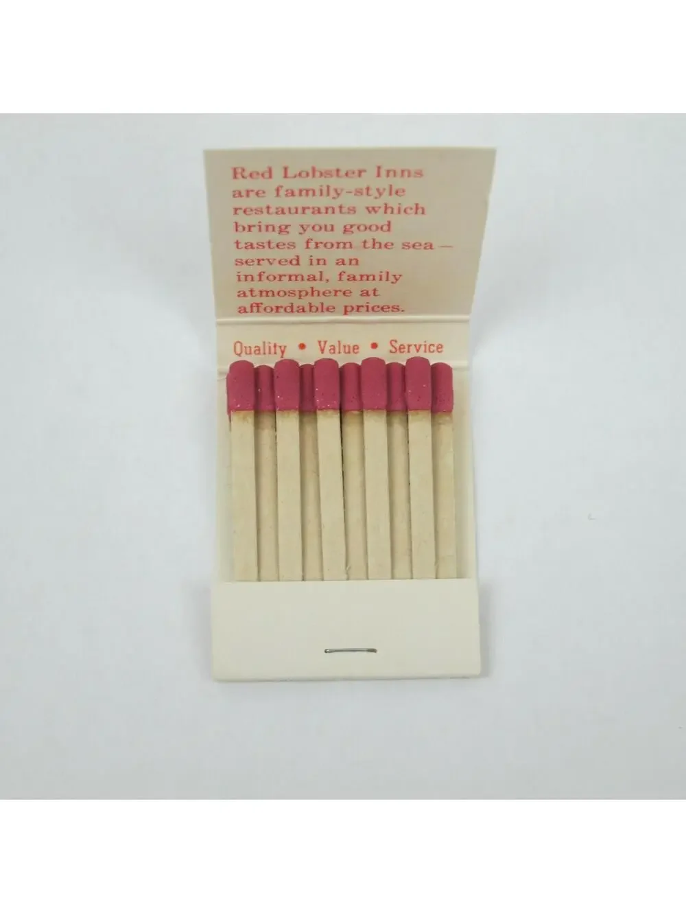 4 Vintage Matchbooks Ponderosa, Frischs Big Boy, Red Lobster & Lubys Restaurants